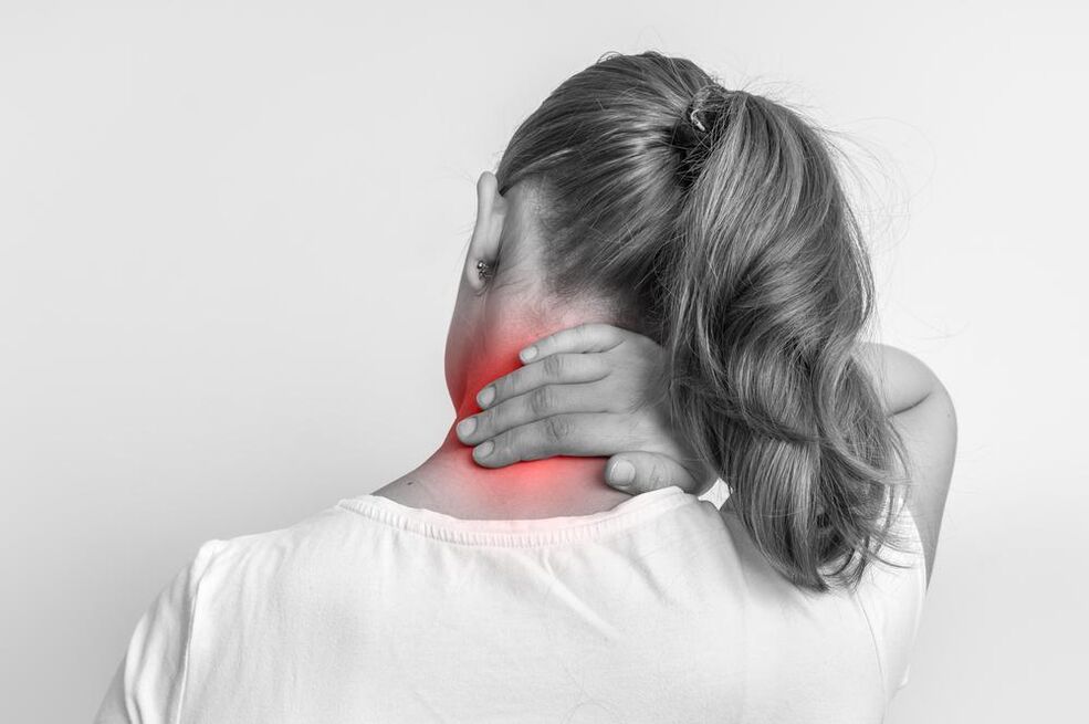 Dolor de cuello en la osteocondrosis